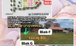 Dijual / Take Over Tanah Pekarangan 99m² Di Semanu Gunung Kidul Yogyakarta. Dekat Kampus Uny.