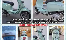 Jual Cepat Vespa Primavera I-Get Abs Type Tertinggi (Ab - Bantul) Tangan 1, Km 6000.H: 085601358943