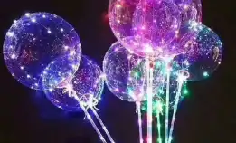 Bobo Balon 12/18/24/36 Inch (Hanya Balon Saja) Transparan Led Balon Lampu Tumblr Balon Pvc