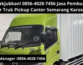 Menakjubkan! 0856-4028-7456 Jasa Pembuatan Spoiler Truk Pickup Canter Semarang Karoseri K3