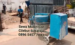 Sewa Molen Cor, Vibrator Beton, Stamper Pemadat Tanah Cilebut Stasiun Perumahan