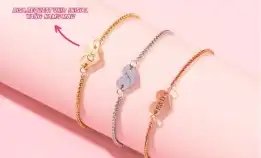 Amor Bracelet | Custom Initial Bracelet | Gelang Inisial Nama Titanium | Gelang Ukir Inisial Nama