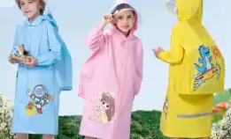 Jas Hujan Anak/Mantel Anak /Hoodie Anak Laki Laki Dan Perempuan Ponco Dengan Topi Extra