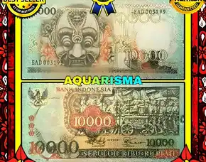 1 Lembar Souvenir Uang Kuno 10000 Rupiah Barong Tahun 1975 Good Quality