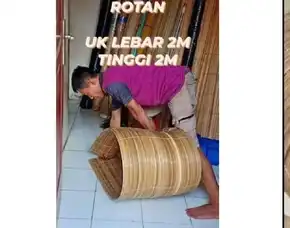 Tiray Kerey Rotan Asli Pull Kulit Sawittt