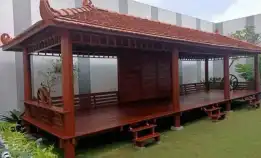 Custem Gazebo Dan Atap Sirap