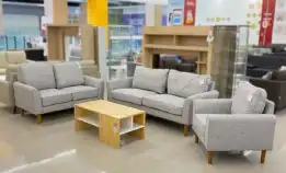 Selma Amora Set Sofa Minimalis Abu - Abu