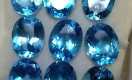 Natural Blue Topaz Swiss Top Lot Semua Borongan