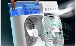 PROMO Ac Mini Humidifier Cooler Portable + Kipas Angin Pendingin Ruangan Mini