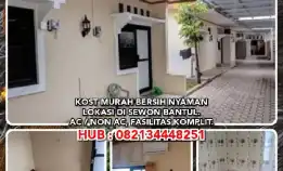 Kost Murah Nyaman Di Sewon Bantul.Ac / Non Ac, Fasilitas Komplit.H: 082134448251* Rumah Kost