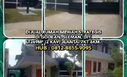 Dijual Rumah Mewah Strategis Di Godean, Sleman, Diy. Lt269 (2 Kav) 3lantai 7kt 6km.H:0812-8855-9095