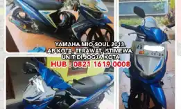 JUAL CEPAT YAMAHA MIO SOUL 2013 (AB KOTA) TERAWAT ISTIMEWA.UNIT DI JOGJA KOTA. H: 082116190008