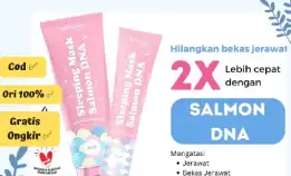 Bynads Salmon Dna Sleeping Mask Moisturizer Pelembab Wajah Masker Bekas Jerawat Anti Aging Flek Hita