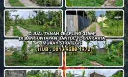 Dijual Tanah 2kapling 325m² Di Banguntapan Bantul Yogyakarta. Murah Strategis.H: 0813-9288-1972>> 