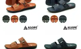 Bisa Cod - Sandal Kulit H01 Alope Pria - Dmn