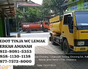 Sedot Wc Limbah Bantar Gebang Bekasi 0858-1130-1138 Berkah Amanah