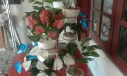 kerangka vas bunga