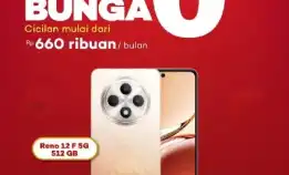 Segampang Itu Nyicil Oppo Reno 12 F Di Home Credit, Promo Bunga Rendah & Free Cicilan 1x