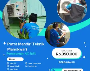 Pasang Ac Perumahan Bumi Marina Manokwari 082397921922