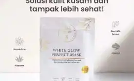 Skinflair White Glow Perfect Mask Masker Wajah Mencerahkan Secara Instant