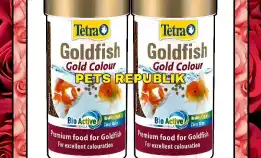 MAKANAN IKAN • PR PELET TETRA GOLDFISH GOLD COLOUR FISH FOOD 5 GRAM