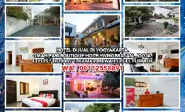 Hotel Dijual Di Yogyakarta.Omah Pari Boutique Hotel Wirobrajan, Jogja.Lt1125 /Lb2000 /17kamar Mewah 