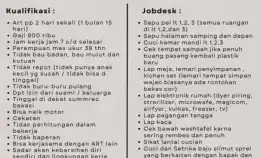 Loker Asisten Rumah Tangga Pp