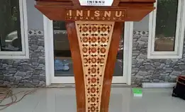 Mimbar Podium Bahan Kayu Jati