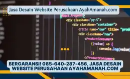 Bergaransi! 085-640-287-456, Jasa Desain Website Perusahaan Ayahamanah.Com