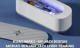 Ultrasonic Cleaner Dengan Ultra Violet Alat Pembersih Kacamata Perhiasan Cincin Portable Portabel