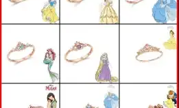 Cincin Batu Permata Mutiara / Cincin Disney Princess Wanita Adjustable