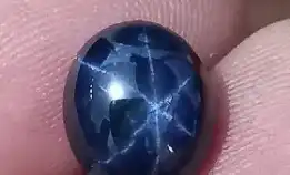 natural royal blue sapphire star 5.60ct