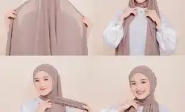 Pasmina Instant Iner 2 In 1, Pasmina Viral Tante Lala  Ceruty Babydoll By Haidar Hijab