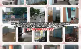 Ruko Dijual : Dijual Ruko Strategis Pinggir Jalan Raya Di Purwokerto.Lt240/Lb228/Shm/Kt4/Km3/Gudang