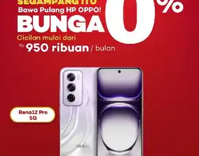 Promo Akhir Tahun!!, Segampang Itu Nyicil Oppo Reno 12 Pro, Dapatkan Bunga 0% Dan Free Cicilan 2x