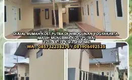 Dijual Rumah Kost Putra Di Wirogunan Yogyakarta.(Masih Menerima Kost Putra)Lt250 Lb178 Kt13 Shm Imb.