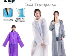 Jas Hujan Terusan Korea Jas Hujan Termurah Reusable Fashionable