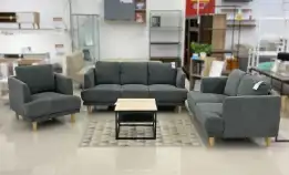 Selma Zuko Set Sofa Minimalis - Grey