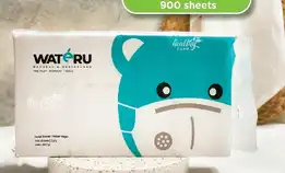 Wateru Premium Bamboo Facial Tissue / Tisu Wajah Bambu