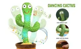 Mainan Kaktus Bergoyang / Dancing Cactus / Boneka Kaktus Goyang dan Bicara / Kaktus Joget Menari Ngo