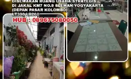 Ruang Usaha Strategis Di Jakal Km7 No.9 Sleman Yogyakarta (Depan Pasar Kolombo)Lt300 Lb200