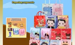 Goodie Bag Ulang Tahun Anak Dino/ Paperbag Ulang Tahun Anak / Goodie Bag Ulang Tahun Bermacam Karakt