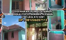 Disewakan Rumah Nyaman Di Kalitirto, Berbah, Sleman.Lt40 Lb36 Kt2 Km1.Hp:081226057113>> Dikontrakkan