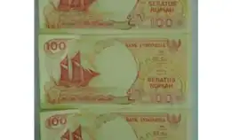 Koleksi Antik Dan Kuno Uang Kertas / Banknotes / Paper Money Perahu Pinisi 3 Seri Berurut 1992 002