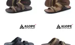 Bisa Cod - Sandal Kulit H06 Alope Pria - Dmn