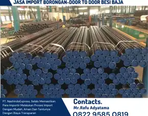 Jasa Import Pipa Dari India Ke Indonesia Terpercaya