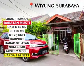 Jual Rumah Wisma Babatan Mukti Wiyung Surabaya