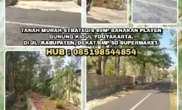 Dijual Tanah Murah Strategis 89m² Banaran Playen Gunung Kidul Yogyakarta Jl. Kabupaten, Dekat Smp/Sd