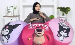 Bean Bag Sofa Squishy Spesial Motif Karakter Siap Pakai