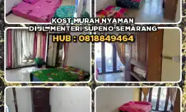 Kost Murah Nyaman Di Jl. Menteri Supeno Semarang.H: 0818849464